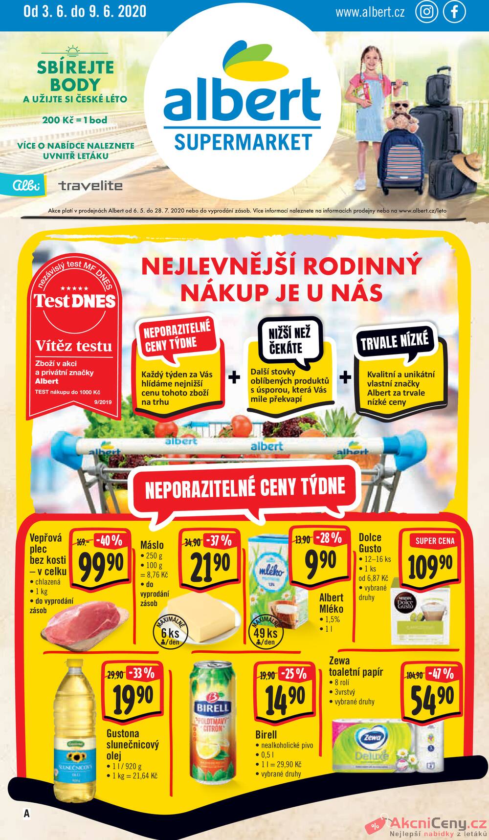 Albert Supermarket od 3.6. do 9.6.2020
