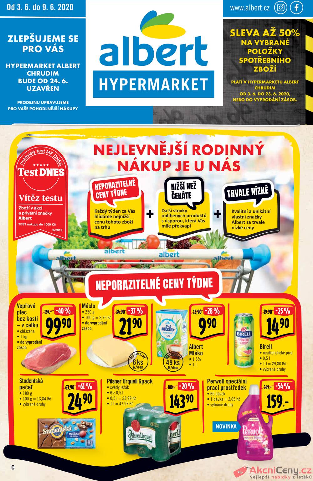 Albert Hypermarket 3.6. - 9.6. Chrudim