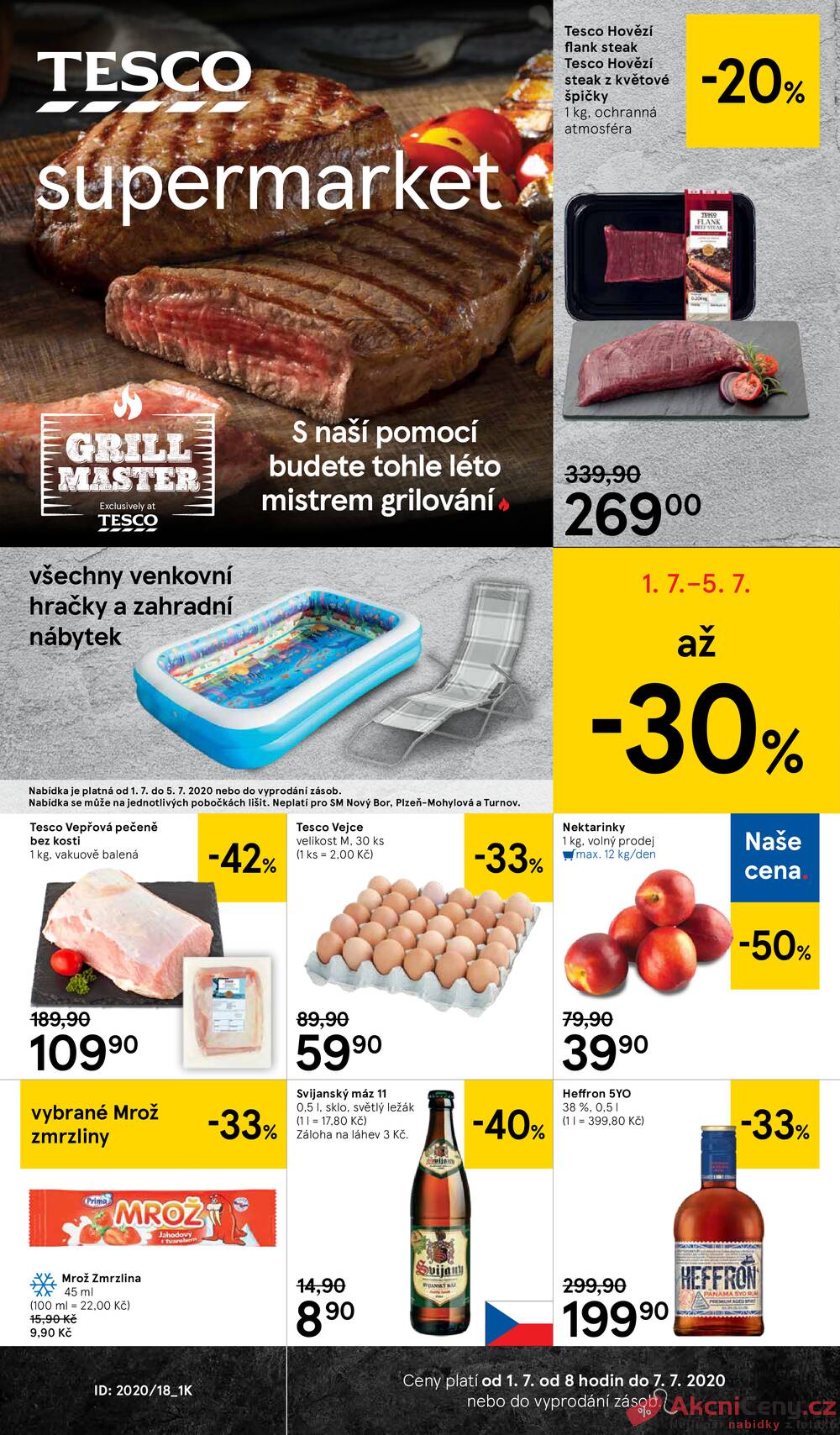 Leták Tesco - Tesco supermarkety od 1.7. do 7.7.2020 - strana 1 Leták Tesco - Tesco supermarkety od 1.7. do 7.7.2020 - strana 1
