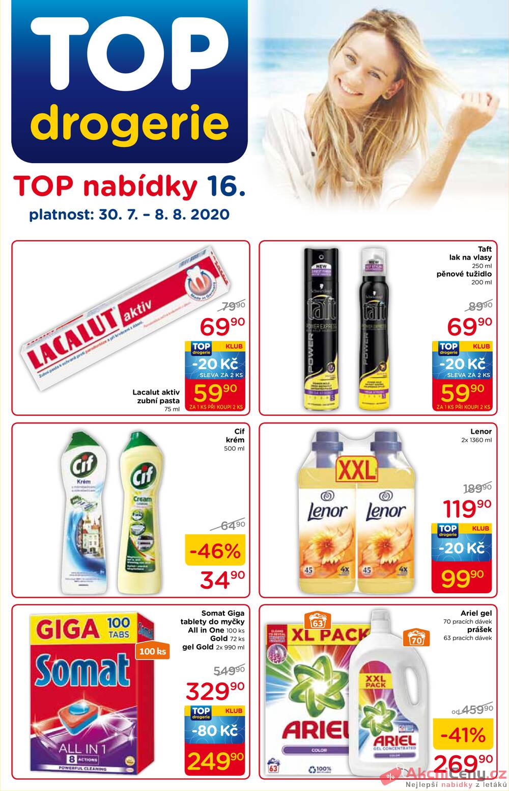 Leták TOP drogerie - TOP drogerie od 30.7. do 8.8.2020 - strana 1 Leták TOP drogerie - TOP drogerie od 30.7. do 8.8.2020 - strana 1