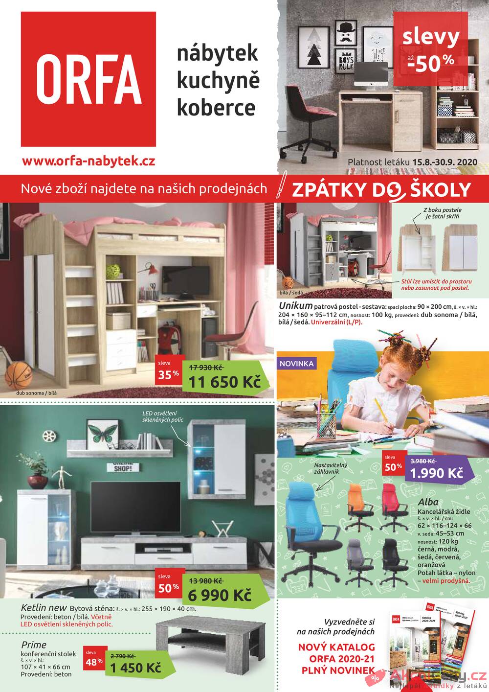 Leták Orfa Nábytek - Orfa Nábytek od 15.8. do 30.9.2020 - strana 1 Leták Orfa Nábytek - Orfa Nábytek od 15.8. do 30.9.2020 - strana 1