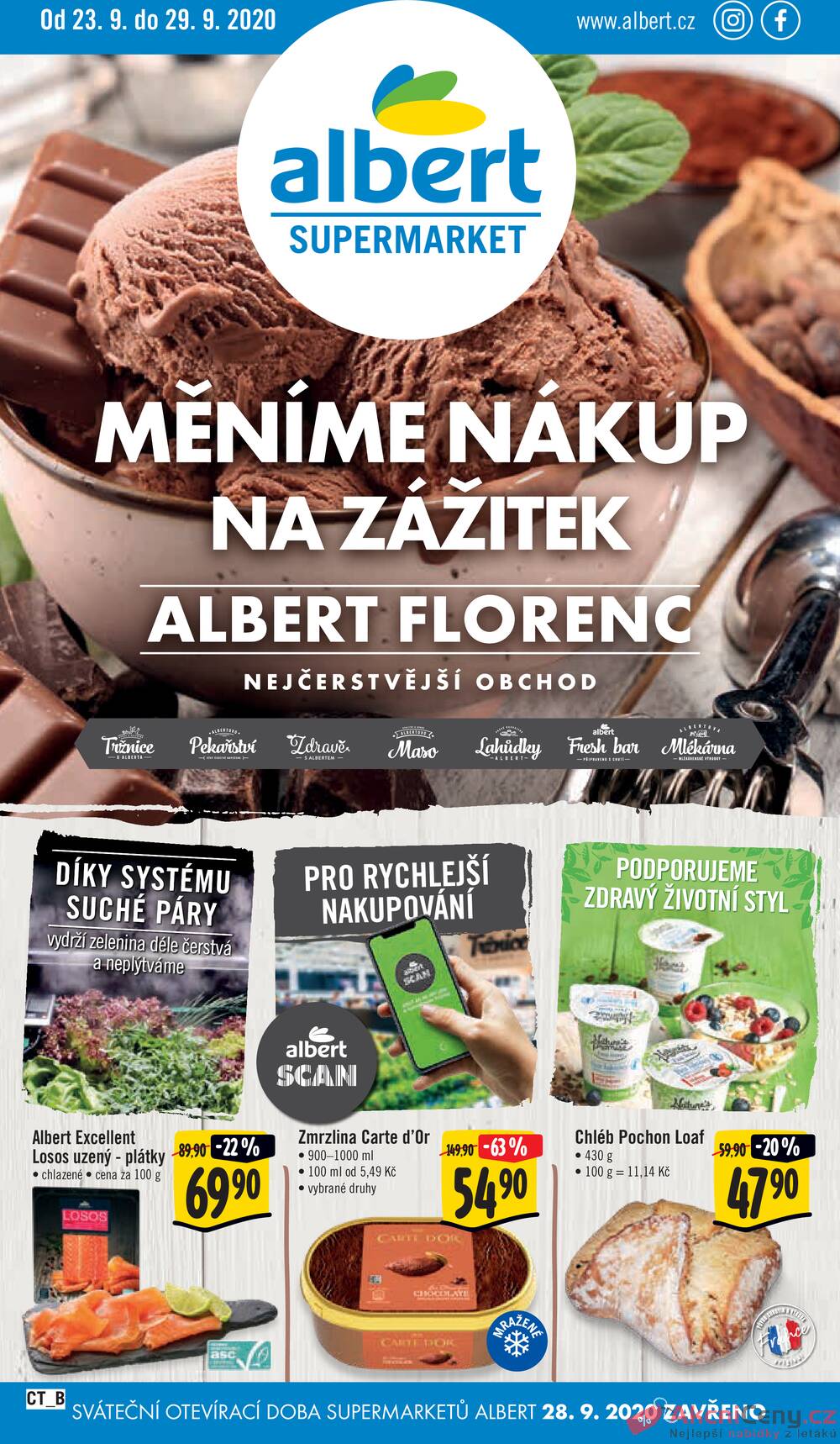 Albert Supermarket CITY FLorenc od 23.9. do 29.9.2020