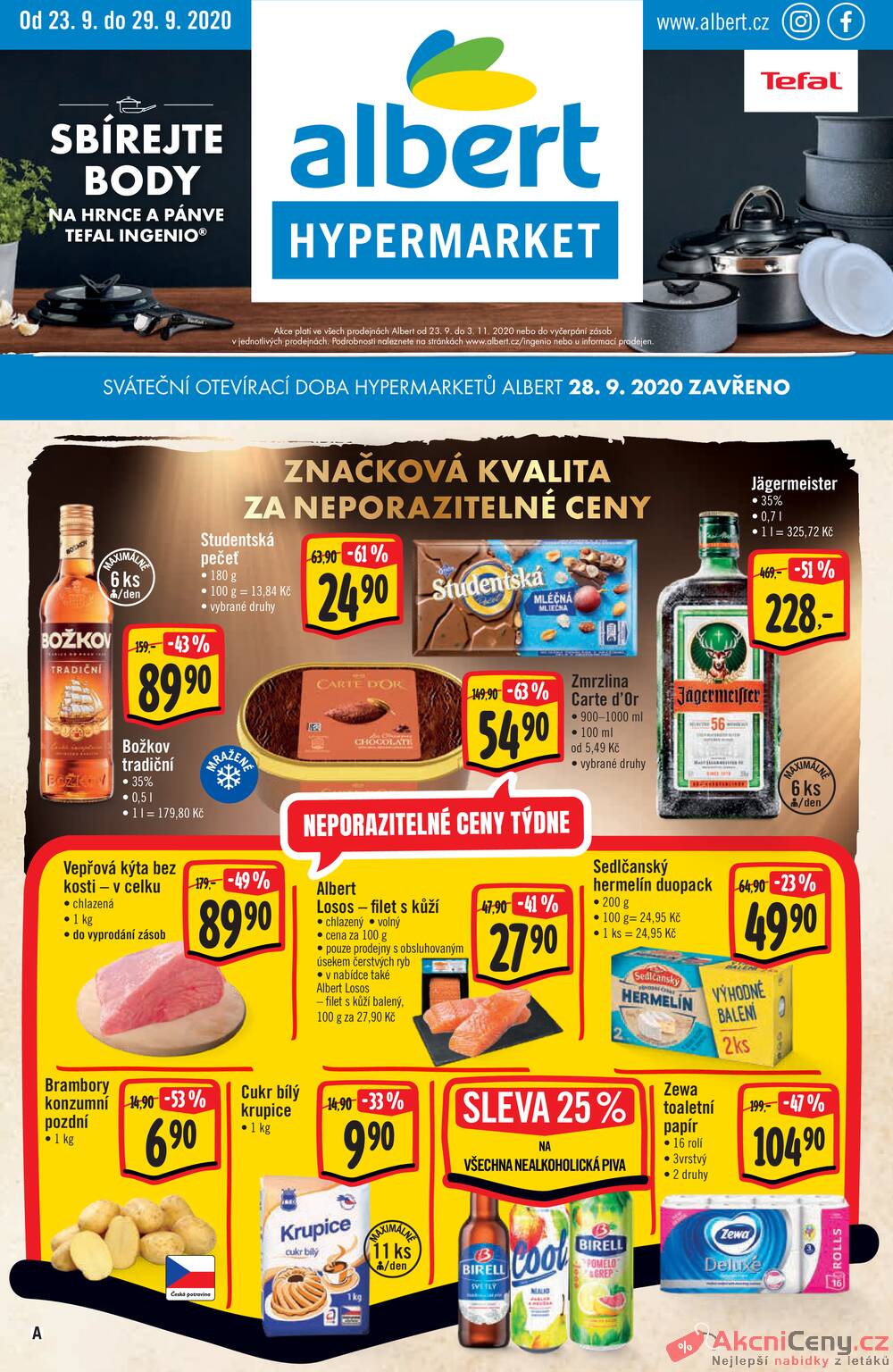 Albert Hypermarket od 23.9. do 29.9.2020