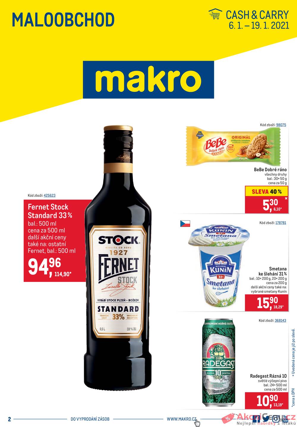 Leták MAKRO - MAKRO Maloobchod od 6.1. do 19.1.2021 - strana 1 Leták MAKRO - MAKRO Maloobchod od 6.1. do 19.1.2021 - strana 1