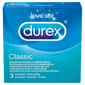 Durex kondomy 3ks, vybrané druhy Ráj drogerie