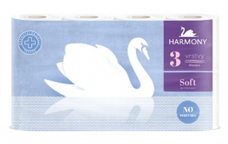 Harmony Toaletní papír 3-vrstvý, vybrané druhy Ráj drogerie