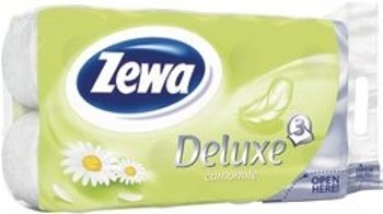 Zewa Deluxe toaletní papír 3-vrstvý 8 rolí, vybrané druhy Teta drogerie