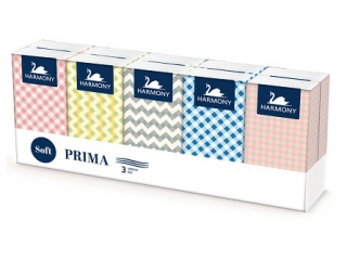Harmony papírové kapesníčky, 10×10 ks, 3-vrstvé Albert
