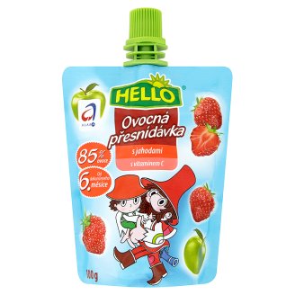 Hello dětská ovocná přesnídávka s vitaminem C 100g, vybrané druhy Albert
