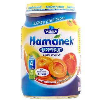 Hamánek Happy fruit kojenecká výživa 190g, vybrané druhy Terno