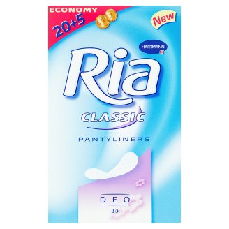 Ria Classic Slipové vložky, vybrané druhy Tesco