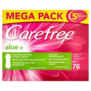 Carefree Aloe slipové vložky 76 ks Tamda Foods