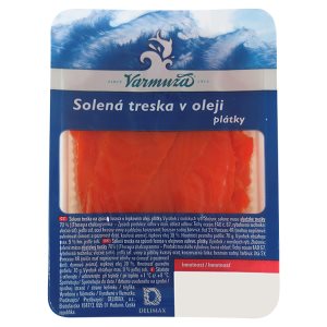 Varmuža Solená treska v oleji plátky 100g