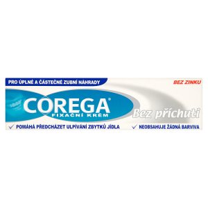 Corega Fixační krém bez příchuti na zubní náhrady 40g Ráj drogerie