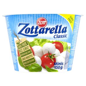 Zott Zottarella Classic minis mozzarella měkký sýr v solném nálevu 150g