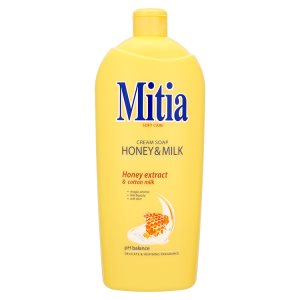 Mitia Tekuté mýdlo refill honey & milk 1000ml Košík.cz