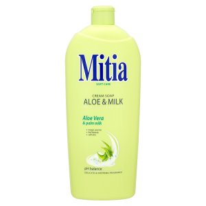 Mitia Tekuté mýdlo refill aloe & milk 1000ml