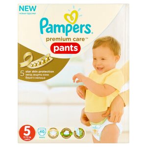 Pampers Premium care Jednorázové plenkové kalhotky 5 junior 40 ks Albert