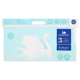 Harmony Exclusive toaletní papír 3-vrstv. 8 rolí, vybrané druhy Tesco