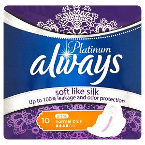 Always Platinum Ultra normal plus hygienické vložky s jemnou vůní 10 ks Tamda Foods