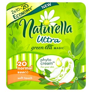 Naturella Green Tea Magic Ultra normal hygienické vložky s jemnou vůní 20 ks Albert