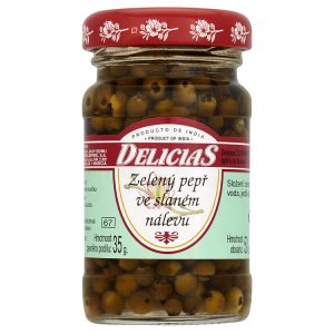 Delicias Zelený pepř ve slaném nálevu 50g