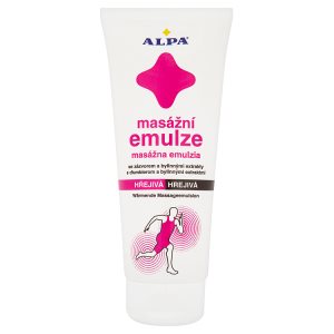 Alpa Hřejivá masážní emulze se zázvorem a bylinnými extrakty 210ml Košík.cz