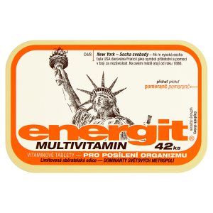 Energit Multivitamin vitaminové tablety příchuť pomeranč 42 ks 38g Kaufland