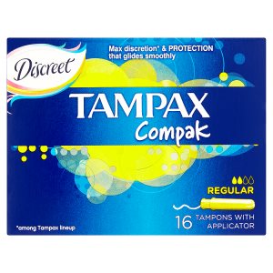 Tampax Compak Regular tampony s aplikátorem 16 ks Košík.cz