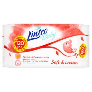 Linteo Baby Vlhčené dětské ubrousky 120 ks Košík.cz