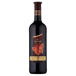 Víno Mikulov Svatovavřinecké suché červené jakostní víno odrůdové 0,75l