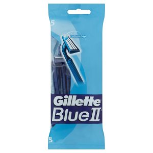 Gillette Blue II Jednorázové holítko se zvlhčujícím páskem 5 ks