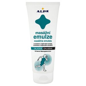 Alpa Chladivá masážní emulze s mentolem a bylinnými extrakty 210ml Košík.cz