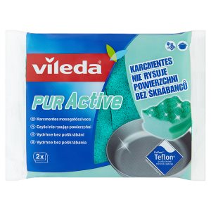 Vileda PUR active houbička střední 2 ks Košík.cz