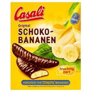 Casali Original pěnová cukrovinka s banánovou dření máčená v čokoládě 150g