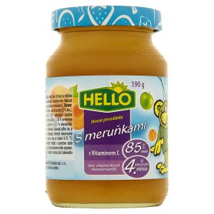 Hello Ovocná přesnídávka s vitaminem C 190g, vybrané druhy Tesco