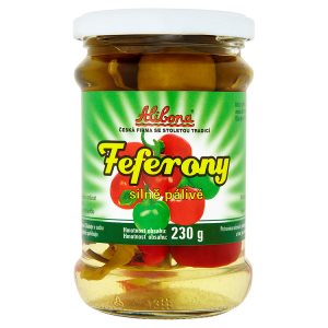 Alibona Feferony silně pálivé sterilovaná zelenina 230g