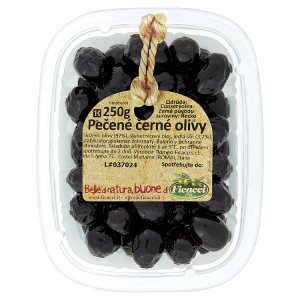 Ficacci Pečené černé olivy 250g
