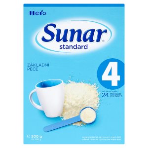 Sunar Standard 4 sušená mléčná výživa pro malé děti 2 x 250g
