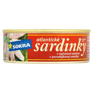 Sokra Atlantické sardinky v rajčatové omáčce 240g