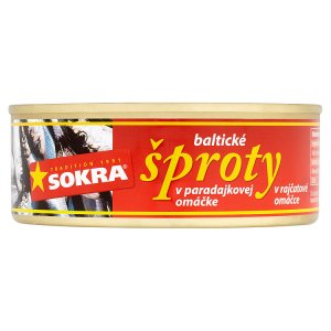 Sokra Baltické šproty v rajčatové omáčce 240g