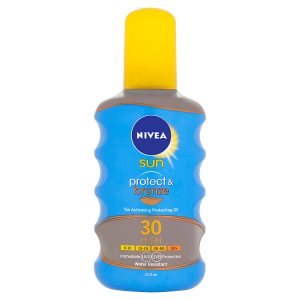 Nivea Sun Protect & Bronze Olej na opalování ve spreji podporující zhnědnutí OF 30 200ml Albert