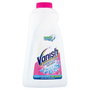 Vanish Oxi Action Crystal White tekutý odstraňovač skvrn na bílé prádlo 10 praní 1l Trefa