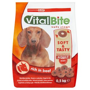 VitalBite Poloměkké kroužky bohaté na hovězí 0,5kg