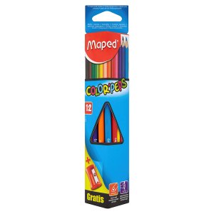Maped Color' Peps Pastelky trojboké 12 ks + ořezávátko