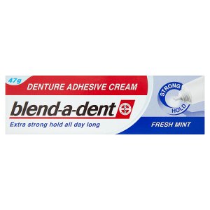 Blend-A-Dent Fresh Mint fixační krém na zubní náhradu extra silný 47g Teta drogerie