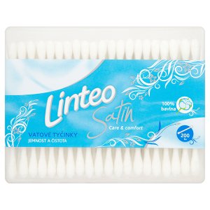 Linteo Satin Vatové tyčinky 200 ks Tamda Foods