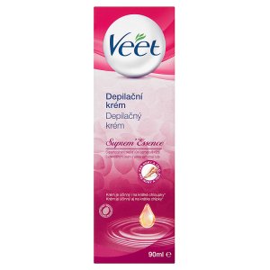 Veet Supremʼ Essence Depilační krém s esenciálními oleji a vůní sametové růže 90ml