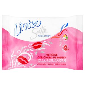 Linteo Satin Vlhčené odličovací ubrousky 25 ks Košík.cz