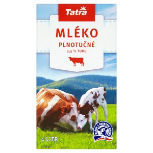 Tatra Trvanlivé plnotučné mléko 1l v akci